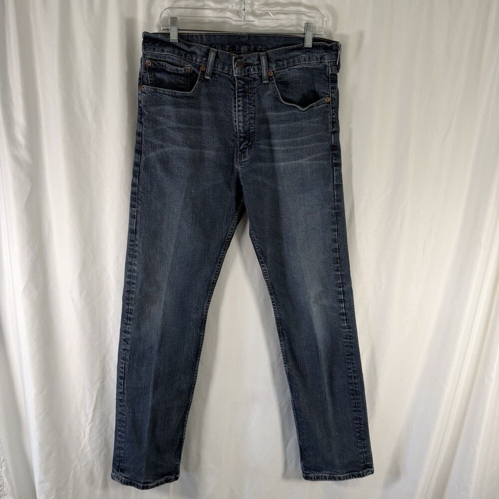 Levi's 505 Jeans Men's 34x32 Medium Wash Denim Straight Leg Flat Front Pockets